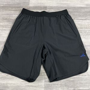 Adidas Designed 4 Movement HIIT Training Shorts NWT Mens M Black with Blue Logo‎